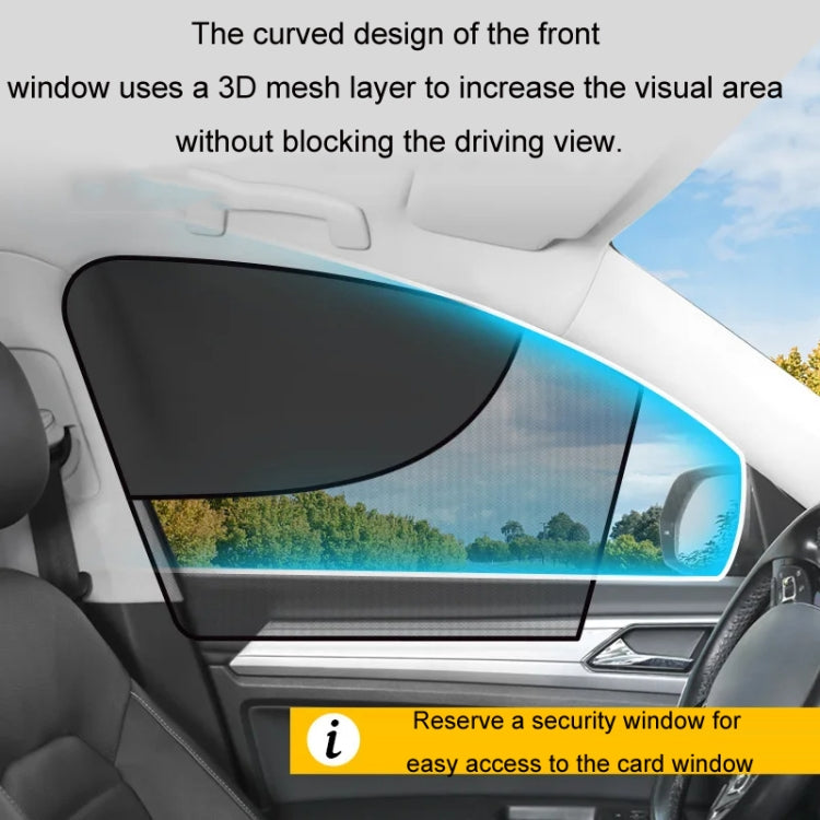 Car Magnetic Summer Sun Protection Insulating Privacy Curtain, Specification: Rear Window Square