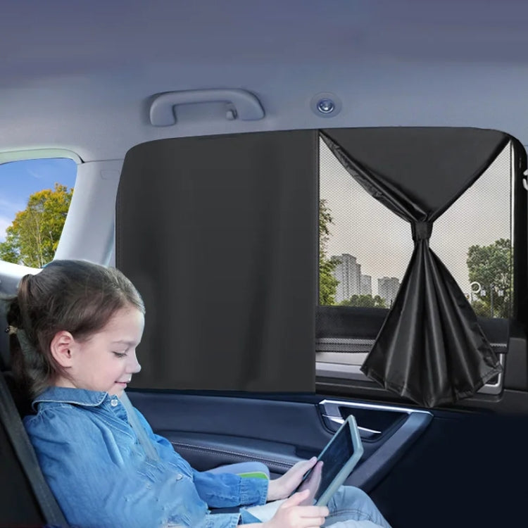 Car Magnetic Summer Sun Protection Insulating Privacy Curtain, Specification: Rear Window Square