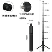 1.22m For Insta360 One X Retractable Integrated Camera Panoramic Invisible Selfie Stick Tripod(YZ712)