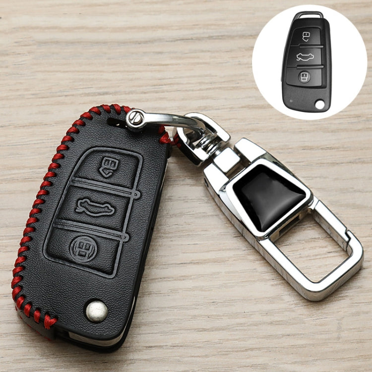 For Audi B Car Folding Key Cover Multifunctional Keychain Anti-lost Number Plate