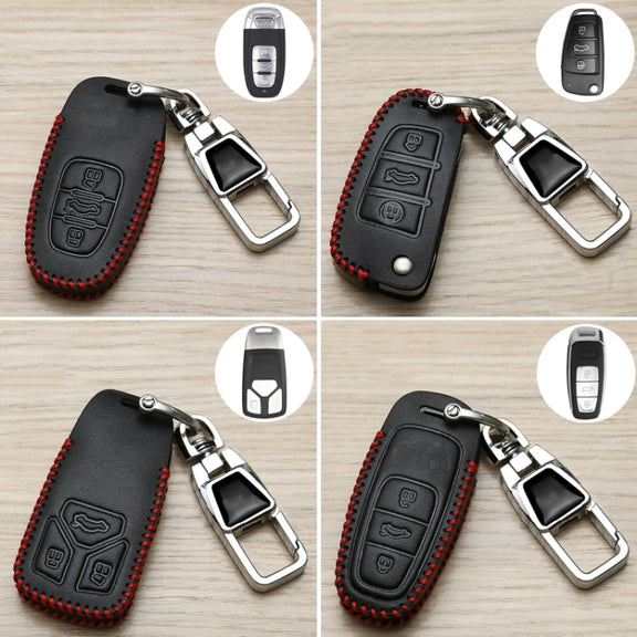 For Audi C Car Folding Key Cover Multifunctional Keychain Anti-lost Number Plate