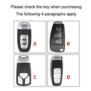 For Audi C Car Folding Key Cover Multifunctional Keychain Anti-lost Number Plate