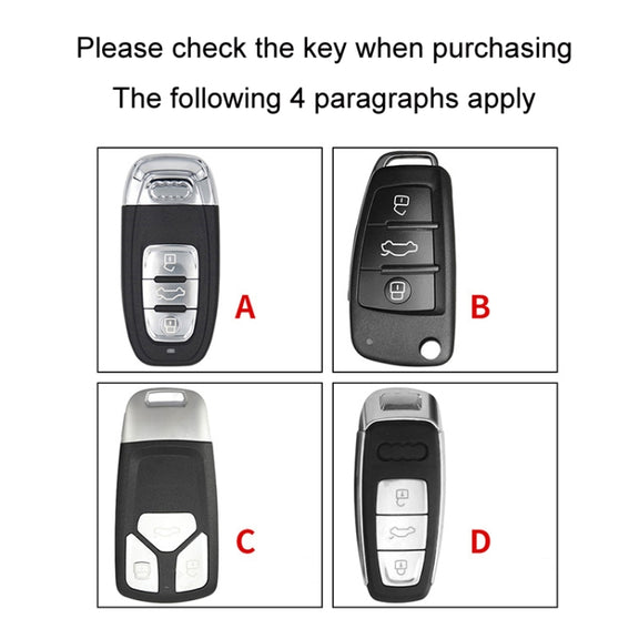 For Audi C Car Folding Key Cover Multifunctional Keychain Anti-lost Number Plate