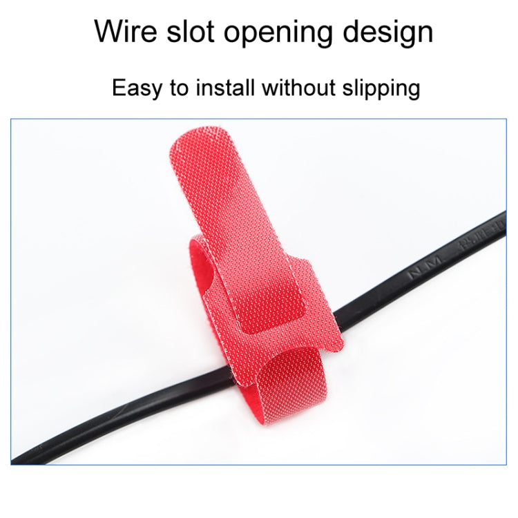 20pcs Nylon Fixed Packing Tying Strap Data Cable Storage Bundle, Model: 12 x 150mm Black