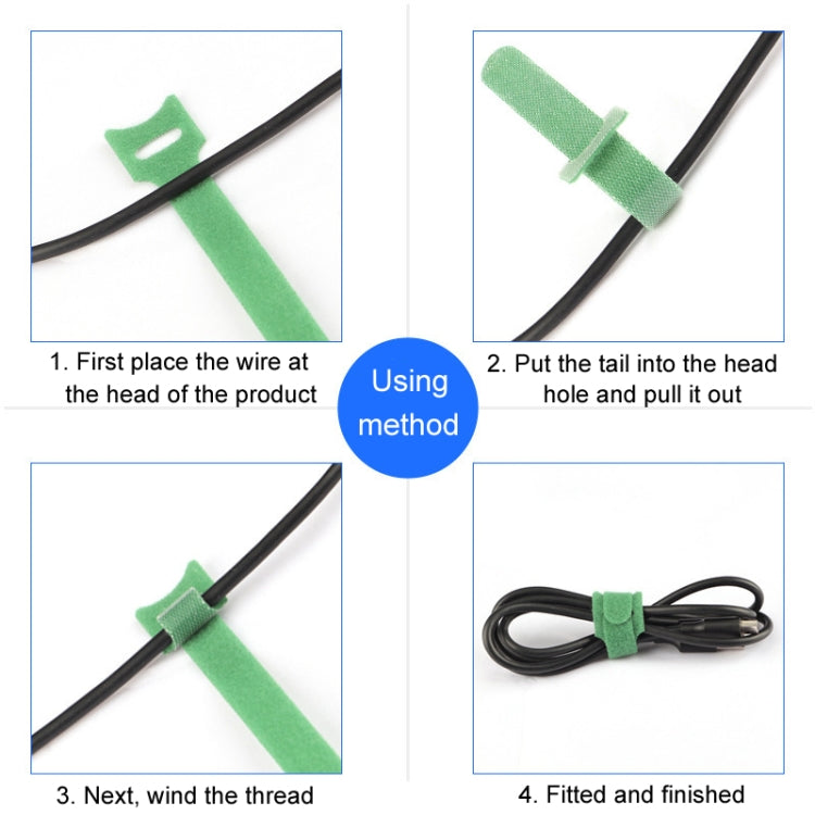 20pcs Nylon Fixed Packing Tying Strap Data Cable Storage Bundle, Model: 12 x 150mm Black