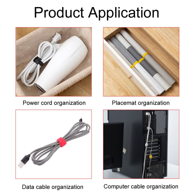 20pcs Nylon Fixed Packing Tying Strap Data Cable Storage Bundle, Model: 12 x 150mm Black