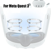 For Meta Quest 3 VR Magnetic Eyeglasses Frame, Spec: L&R Frame Transparent