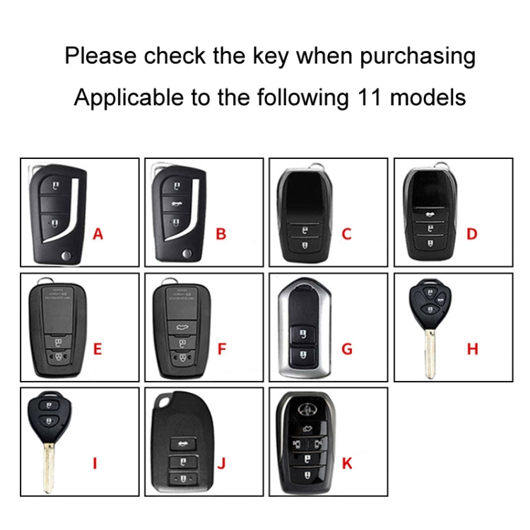 For Toyota Car Key Cover Multifunctional Keychain Anti-lost Number Plate, Style: B