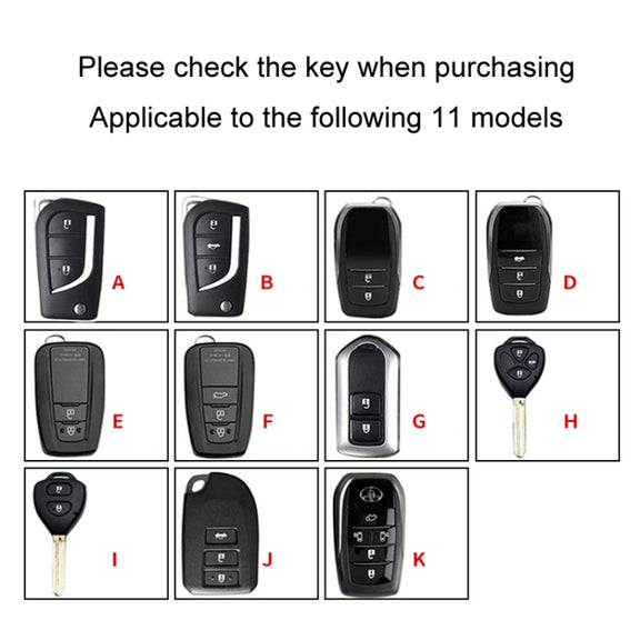 For Toyota Car Key Cover Multifunctional Keychain Anti-lost Number Plate, Style: K
