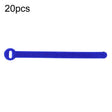 20pcs Data Cable Storage And Management Strap T-Shape Nylon Binding Tie, Model: Blue 12 x 150mm - Cable Organizer by PMC TechLife | Online Shopping South Africa | PMC TechLife | Buy Now Pay Later Mobicred