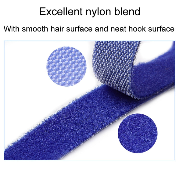 20pcs Data Cable Storage And Management Strap T-Shape Nylon Binding Tie, Model: Blue 12 x 150mm