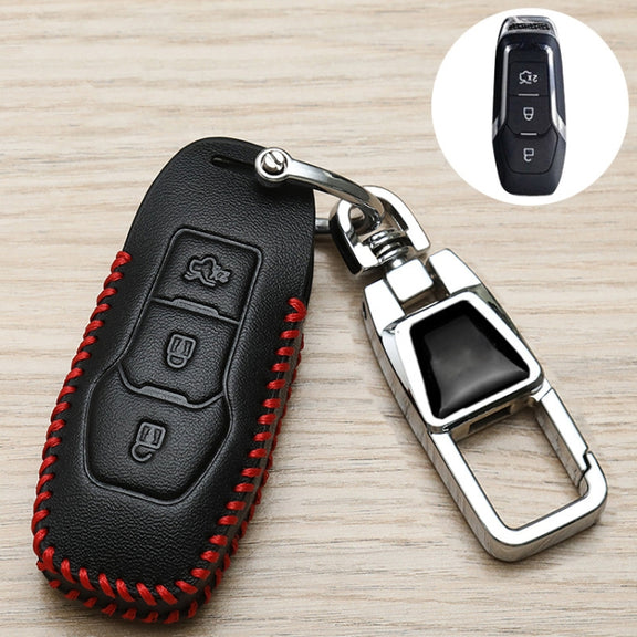 For Ford Car Key Cover Keychain Anti-lost Number Plate, Style: A