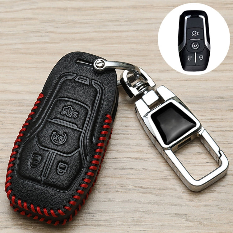 For Ford Car Key Cover Keychain Anti-lost Number Plate, Style: F