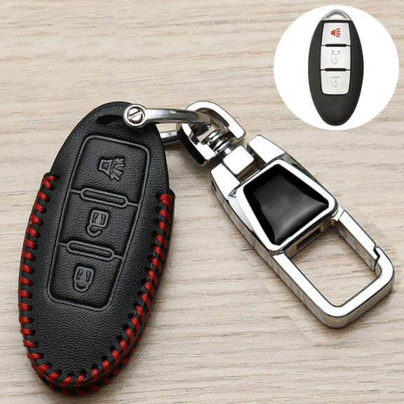 For Nissan Car Key Cover Keychain Anti-lost Number Plate, Style: A