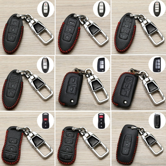For Nissan Car Key Cover Keychain Anti-lost Number Plate, Style: B