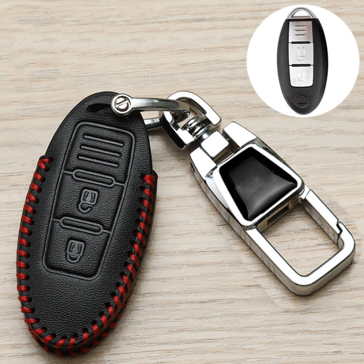 For Nissan Car Key Cover Keychain Anti-lost Number Plate, Style: D