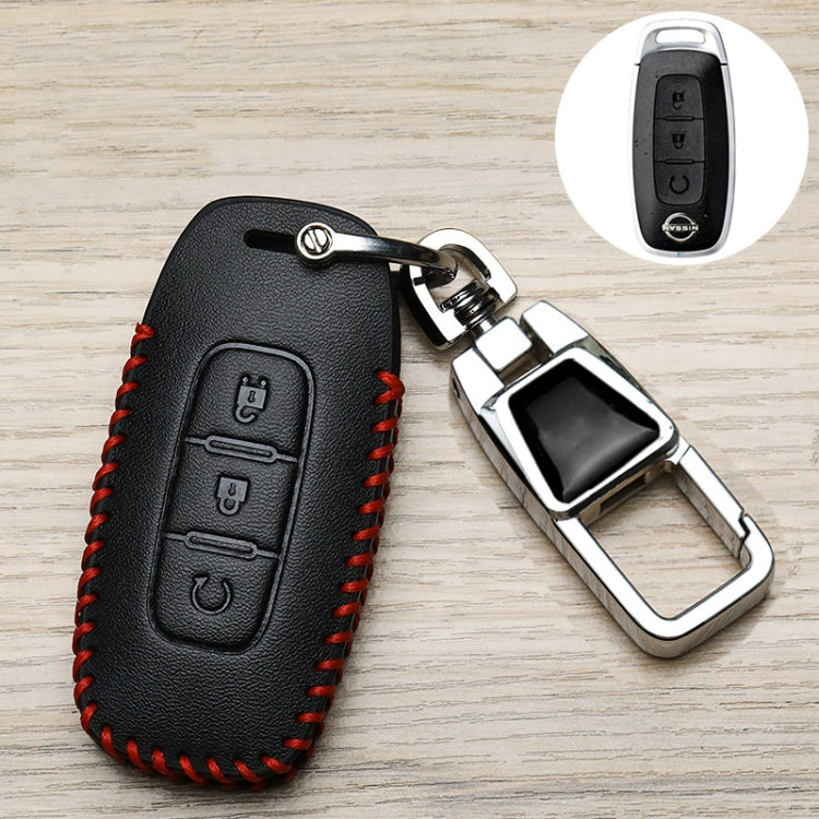 For Nissan Car Key Cover Keychain Anti-lost Number Plate, Style: I3 One-button Start