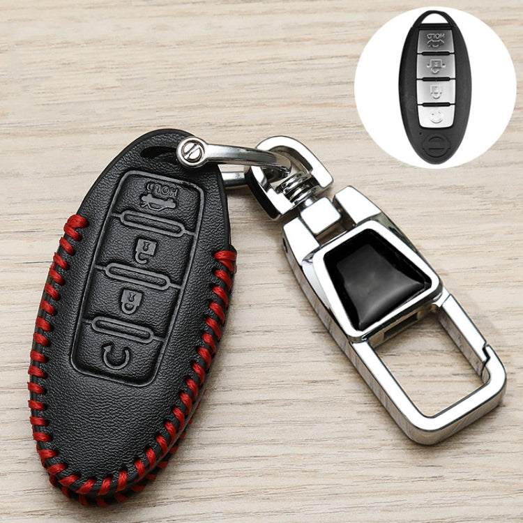For Nissan Car Key Cover Keychain Anti-lost Number Plate, Style: X