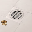 All Copper Brushed Anti-Odor Floor Drain Gravity Copper Core Bathroom Floor Drain, Specification: Round Straight Strip Single Use - Drain Strainers by PMc TechLife | Online Shopping South Africa | PMc TechLife | Buy Now Pay Later Mobicred