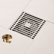 All Copper Brushed Anti-Odor Floor Drain Gravity Copper Core Bathroom Floor Drain, Specification: Square Fine Sculpture Single Use - Drain Strainers by PMc TechLife | Online Shopping South Africa | PMc TechLife | Buy Now Pay Later Mobicred