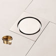 All Copper Brushed Anti-Odor Floor Drain Gravity Copper Core Bathroom Floor Drain, Specification: Round Invisible - Drain Strainers by PMc TechLife | Online Shopping South Africa | PMc TechLife | Buy Now Pay Later Mobicred