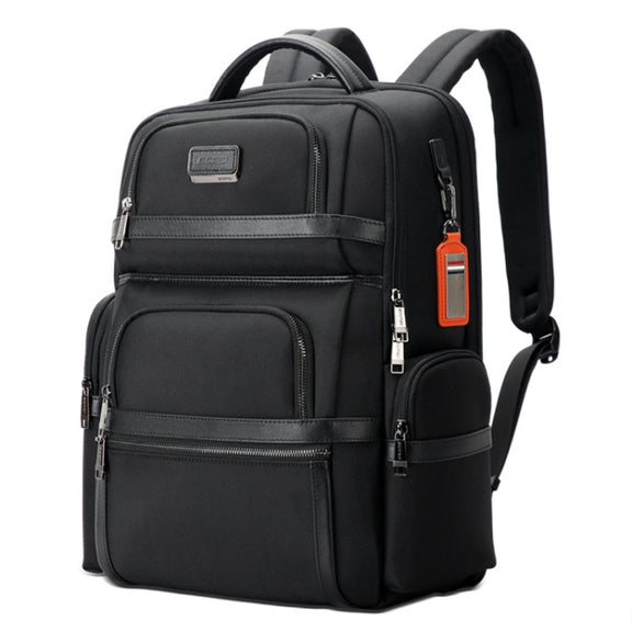 Bopai 61-121601 Large Capacity Water-resistant Business Laptop Backpack With USB+Type-C Port(Black)