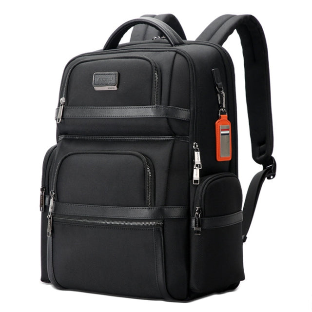 Bopai 61-121601 Large Capacity Water-resistant Business Laptop Backpack With USB+Type-C Port(Black)