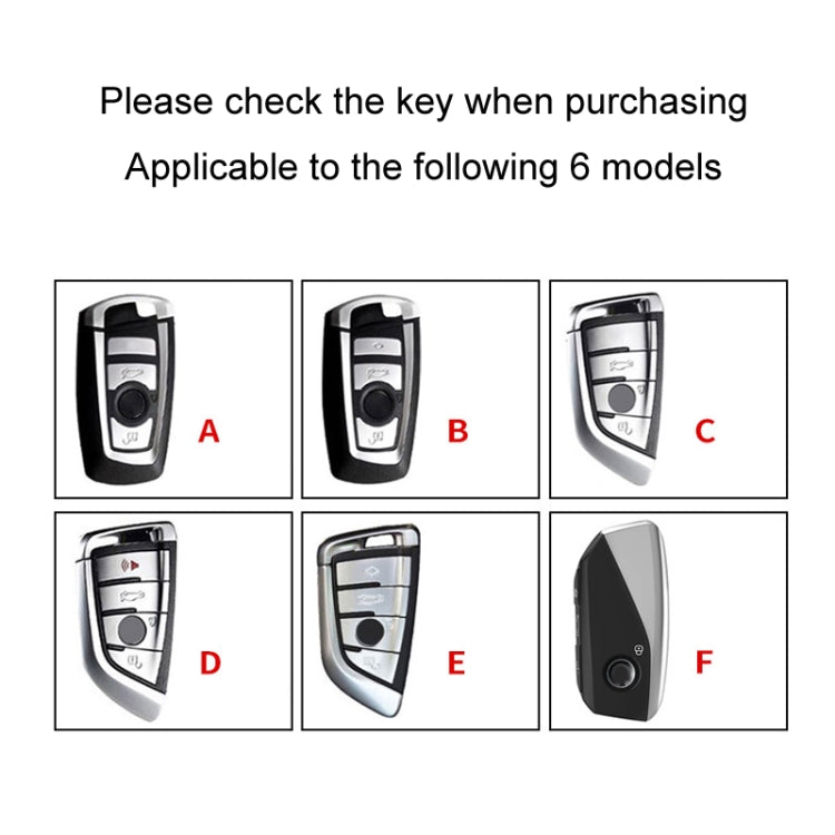 For BMW Car Key Cover Multifunctional Keychain Anti-Lost Number Plate, Style: E