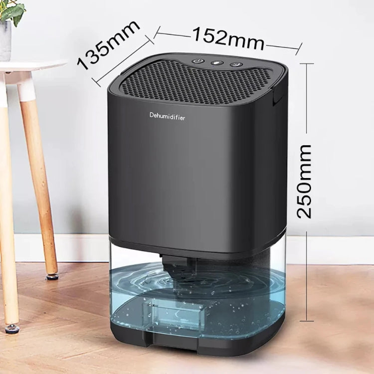 1L 36W Air Dehumidifier for Home Damp Drying Clothes with 7 colors Light US Plug(White)