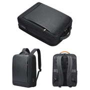 Bopai AL-61-122631B Large Capacity Cowhide Laptop Backpack With USB+Type-C Port(High-end Version)