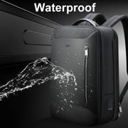 Bopai 61-19011 Large Capacity Water-resistant Travel Laptop Backpack With USB+Type-C Port(Black)