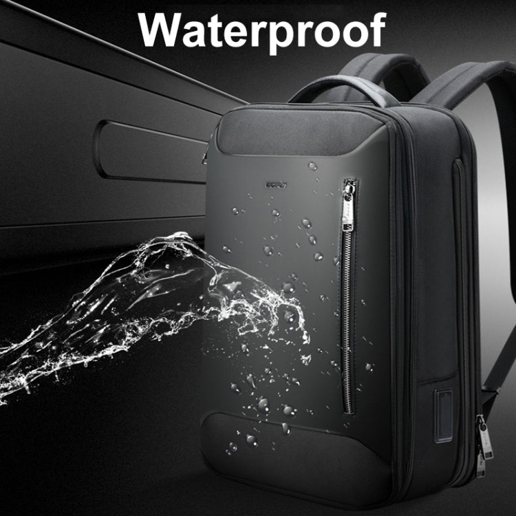 Bopai 61-19011 Large Capacity Water-resistant Travel Laptop Backpack With USB+Type-C Port(Black)