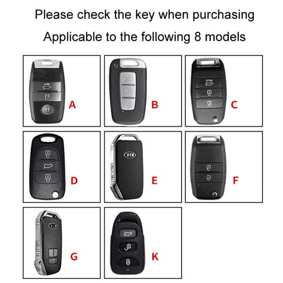 For Kia Car Key Cover Multifunctional Keychain Anti-lost Number Plate, Style: B