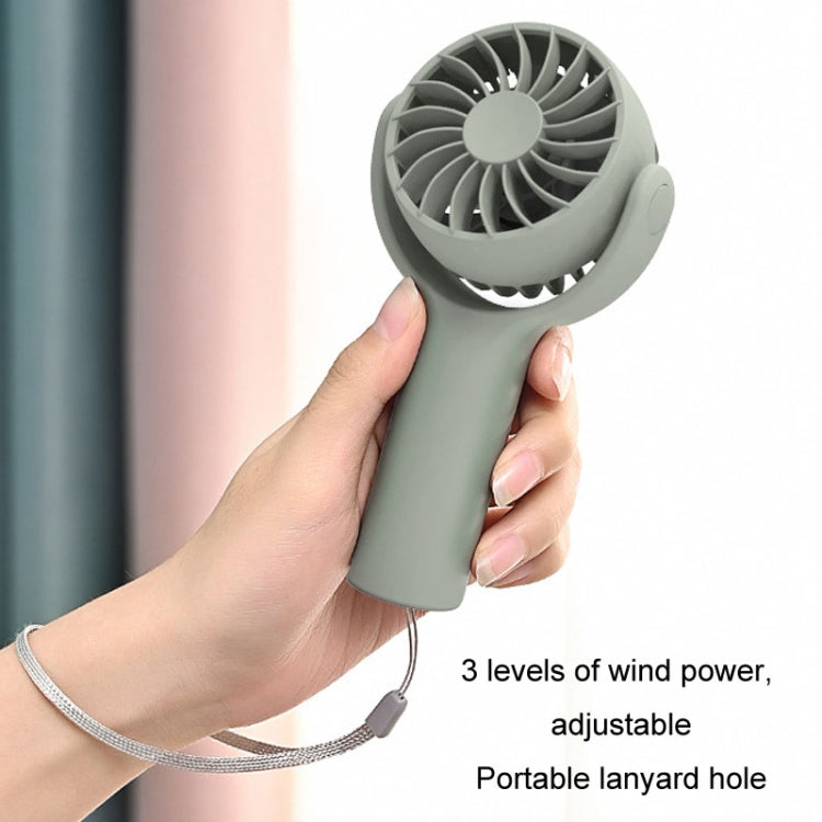 Mini Handheld Small Fan Rechargeable Mute Desktop Portable Fan(Green)