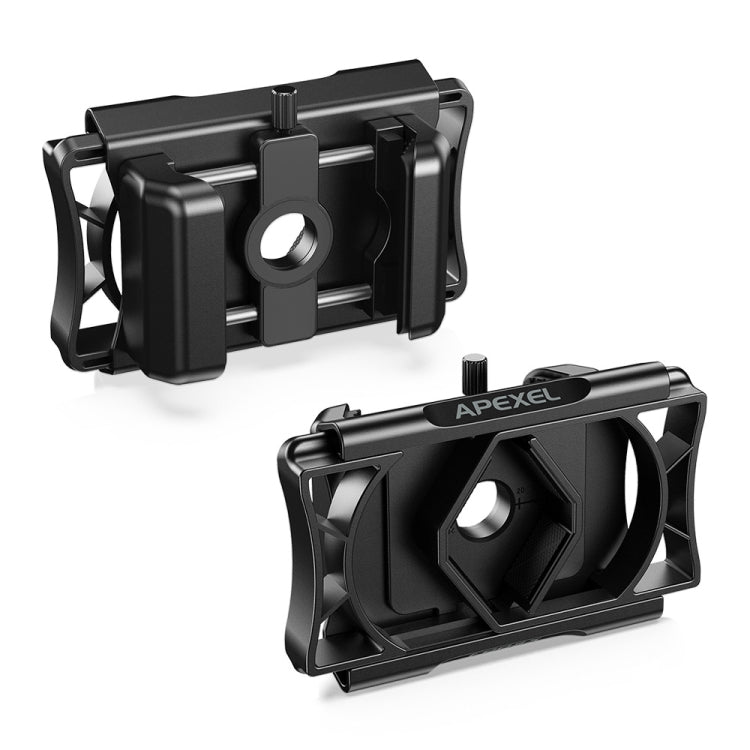 APEXEL F002X Universal Phone Adapter for Monoculars Binoculars Smartphone Holder Clip(Black)