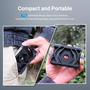 APEXEL F002X Universal Phone Adapter for Monoculars Binoculars Smartphone Holder Clip(Black)