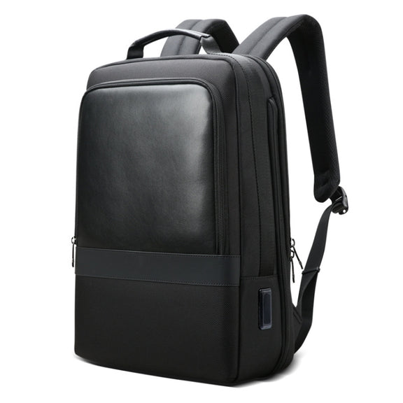 Bopai 61-26111 Large Capacity Business Commuter Laptop Backpack With USB+Type-C Port(Black)