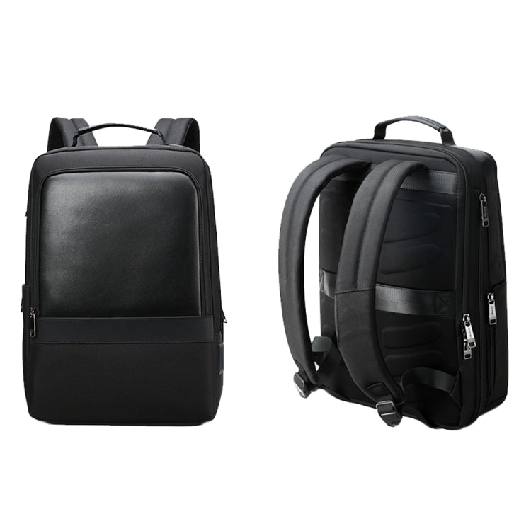 Bopai 61-26111 Large Capacity Business Commuter Laptop Backpack With USB+Type-C Port(Black)