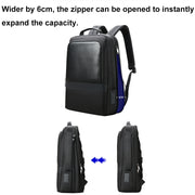 Bopai 61-26111 Large Capacity Business Commuter Laptop Backpack With USB+Type-C Port(Black)