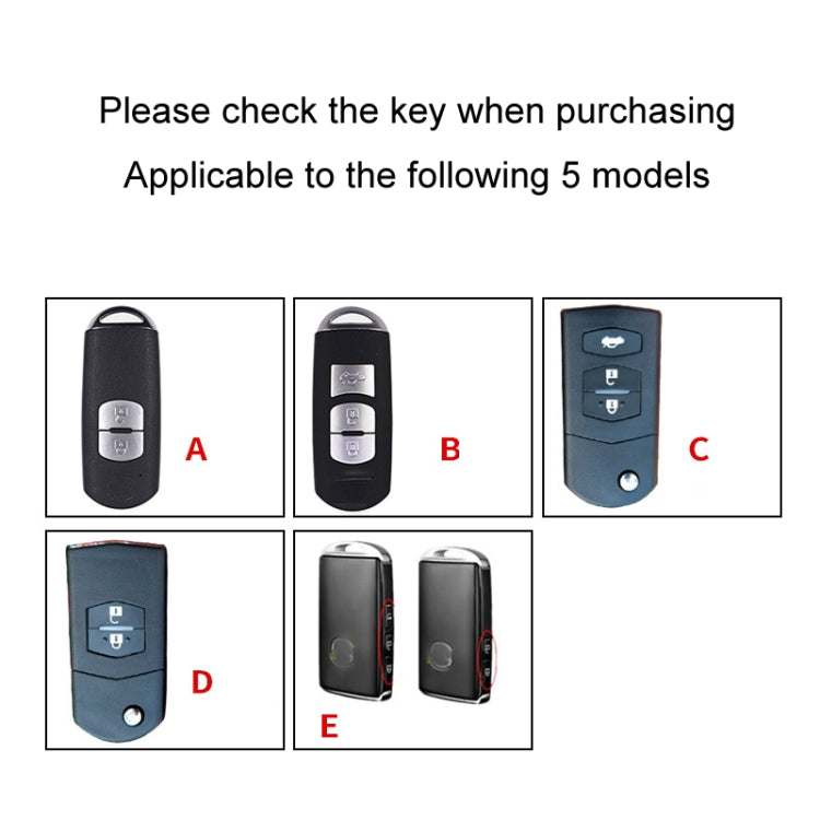 For Mazda Car Key Mover Multifunctional Keychain Anti-lost Number Plate(E)