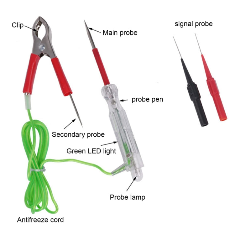 5pcs /Set Automotive Maintenance Test Pen Set Multifunctional Electricity Measuring Tester Light Tool