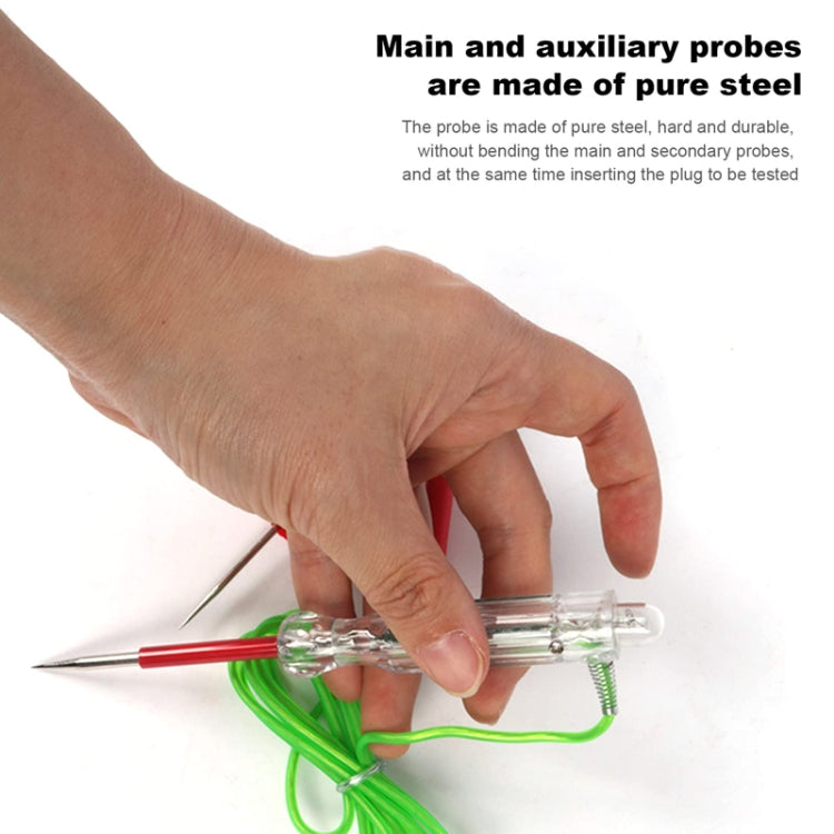 5pcs /Set Automotive Maintenance Test Pen Set Multifunctional Electricity Measuring Tester Light Tool