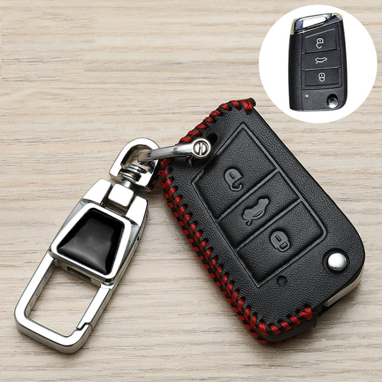 For Volkswagen Key Cover Multifunctional Keychain Anti-lost Number Plate, Style: B