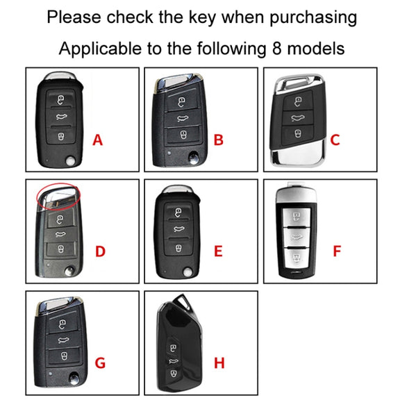 For Volkswagen Key Cover Multifunctional Keychain Anti-lost Number Plate, Style: G