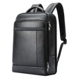 Bopai 61-120761 Large-capacity First-layer Cowhide Business Laptop Backpack With USB+Type-C Port(Black) - free shipping - PMC TechLife - Order now!