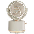 USB Charging Cooler Air Conditioning Fan Desktop Cooling Fan Swing Humidifier(Beige) - Electric Fans by PMC TechLife | Online Shopping South Africa | PMC TechLife | Buy Now Pay Later Mobicred