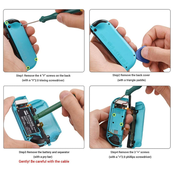 19 In 1 Kit For Nintendo Switch Joycon Joystick Thumb Stick Repair Tool