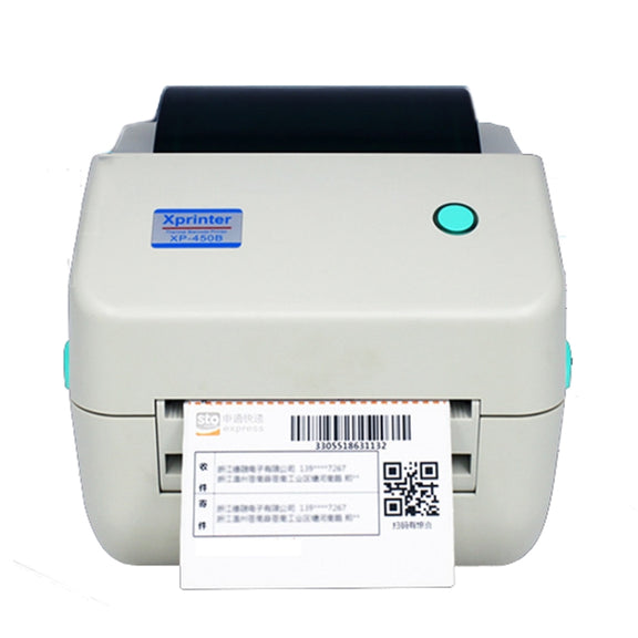 Xprinter XP-450B USB Port Supermarket Cashier Barcode Thermal Printer(US Plug)