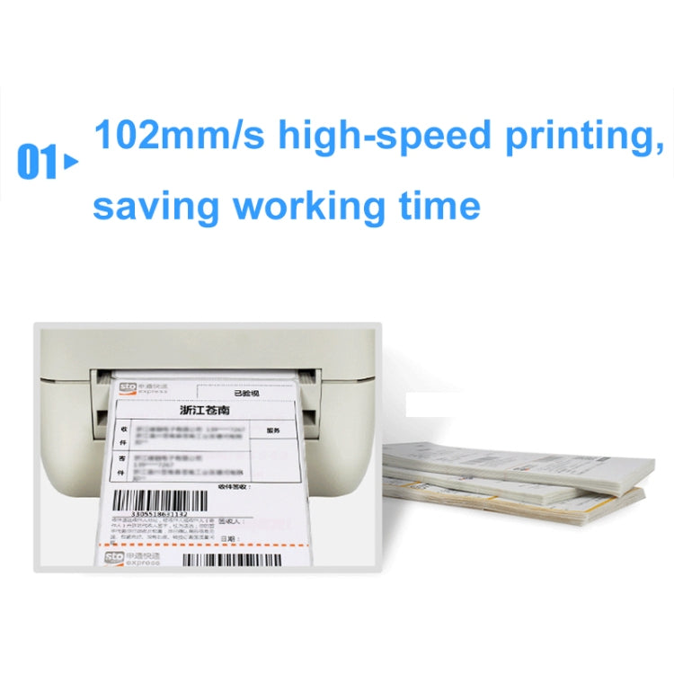 Xprinter XP-450B USB Port Supermarket Cashier Barcode Thermal Printer(EU Plug)