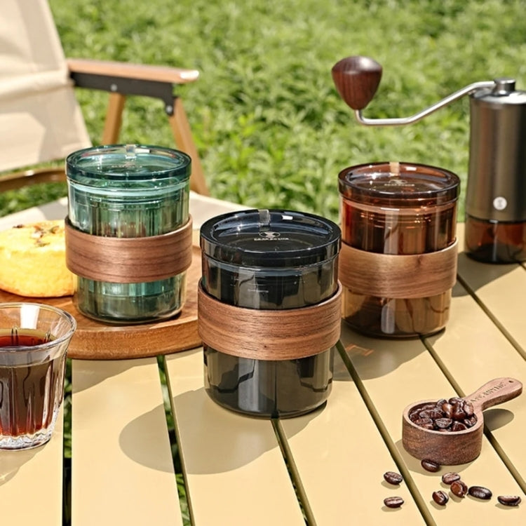 3 In 1 Pour Over Coffee Maker with Filter Cup for Camping Travel Office With Bag Gradient Black